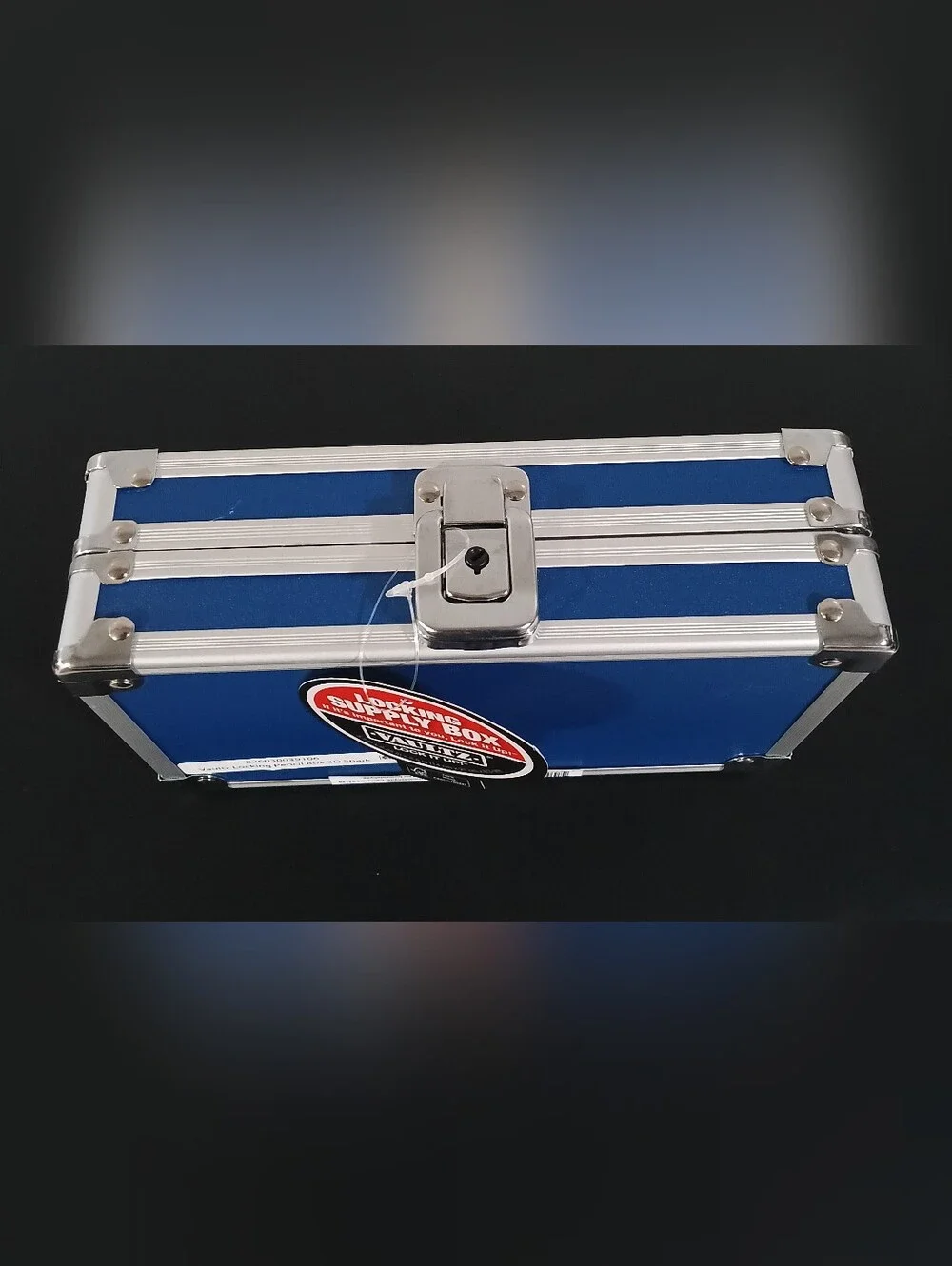 Vaultz Locking Personal Storage Box - Shark Attack Graphic - Secure Treasure.NWT